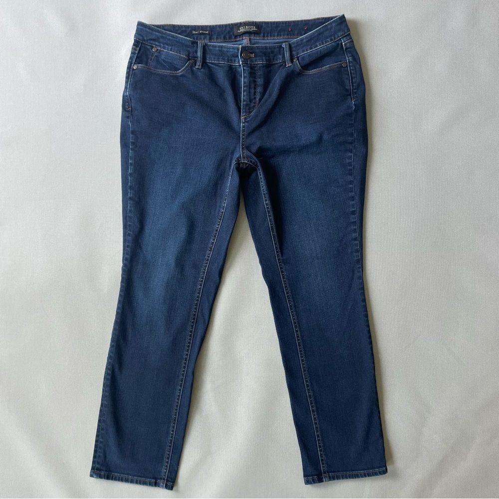Talbots Flawless Five Pocket Straight Leg Dark Denim Jeans Women’s Petite 14WP